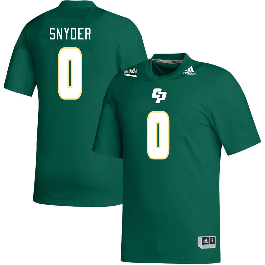 Men-Youth #0 Chris Snyder Zedakiah Centers Cal Poly Mustangs 2023 College Football Jerseys Stitched-